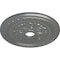 Ekena Millwork Palmetto Ceiling Medallion (Fits Canopies up to 3 5/8"), 23 5/8"OD x 3 5/8"ID x 1 5/8"P, Silver CM23PMSLS - alternate 3